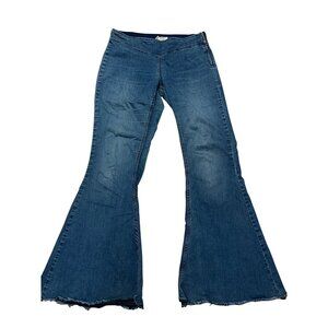 Free People Stretch Denim Bell Bottoms Size 28